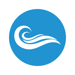 water wave,wave beach vector illustration design logo template