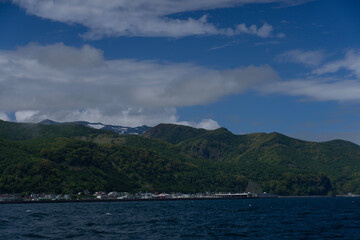 lake and mountains