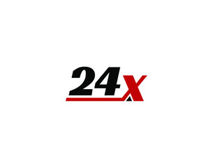 24X, X24 Initial letter logo