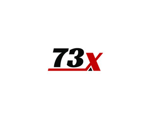 73X, X73 Initial letter logo