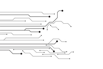 Abstract futuristic circuit board Illustration, Circuit board with various technology elements. Circuit board pattern for technology background. Vector illustration