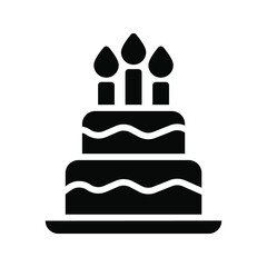 Stacked wedding cake dessert with heart topper color editable