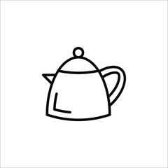 Teapot Icon Vector Simple design on white background