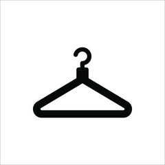 Clothes hanger. Hanger icon vector isolated on white background