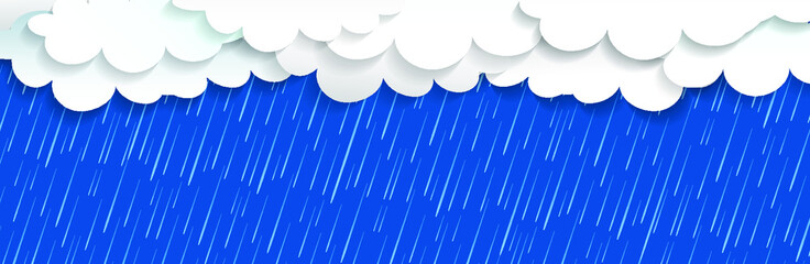 Naklejka na ściany i meble Raining season background, monsoon season graphic