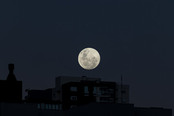 Moon Over City