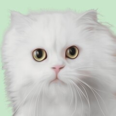 Fototapeta premium white persian cat