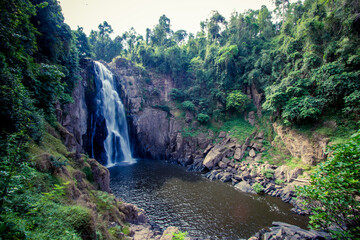 Fototapeta na wymiar Haew Narok Waterfall,Khao Yai National Park,Nakhon Ratchasima province,Thailand