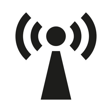 Antenna icon on white background.