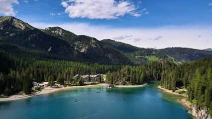 beautiful lago di braies italy