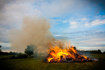 fire in the field