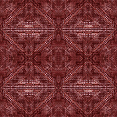 Burgundy geometric pattern in the shape of rhombuses. Retro background for design, web themes.