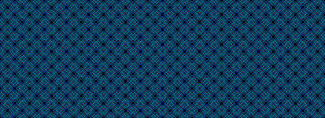 Blue abstract background for use in design, web themes. Modern panoramic illustration with a regular pattern. Fashion computer art.