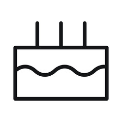 Fototapeta premium cake vector for website symbol icon presentation