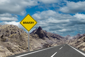 sign on the road