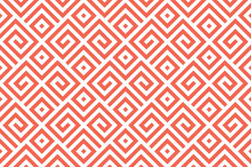 Abstract geometric pattern. A seamless vector background. White and pink ornament. Graphic modern pattern. Simple lattice graphic design