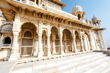 Exterior of the Jaswant Thada cenotaph  in Jodhpur, Rajasthan, India