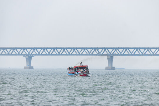 Padma Setu , padma river , Padma Bridge under construction