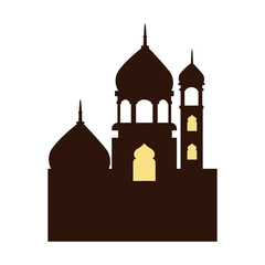 mosque building silhouette