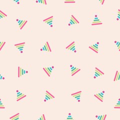 childrens vector multicolored pyramids pattern