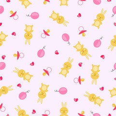 vector colorful children's items pattern