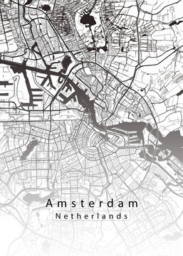 Amsterdam Netherlands City Map