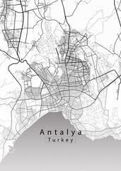 Antalya Turkey City Map