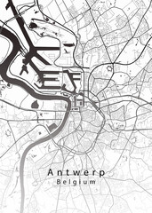 Antwerp Belgium City Map