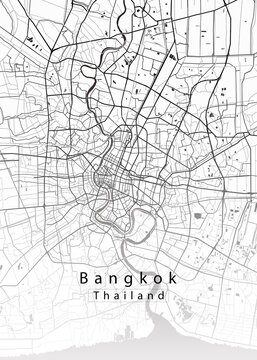 Bangkok Thailand City Map