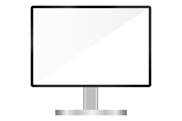 Realistic computer monitors are isolated on white background. mockup PNG