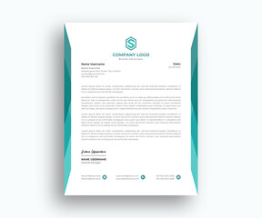 Official Creative Abstract Letterhead template design
