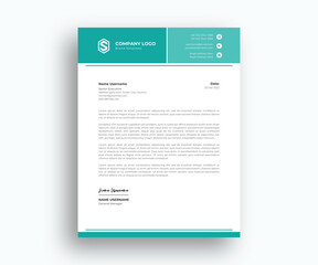 Formal Modern Letterhead template design