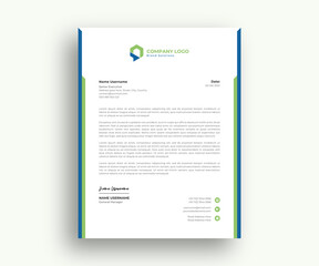 Abstract official Letterhead template design