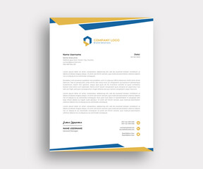 Modern Creative Letterhead template design