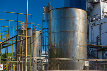 Tank stainless steel industrial silos for chemical production