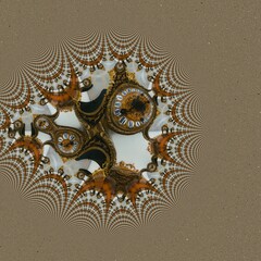 old clock on the sand