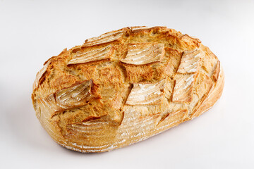 Beautiful bread on a white background