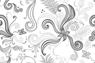 flower power seamless pattern. 
