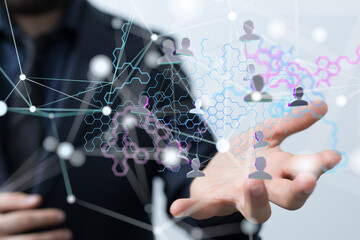 Business intelligence analyst dashboard on virtual