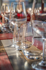 Verres à eau et à vin
