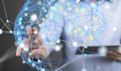 conference Digital Network and data concept 3d