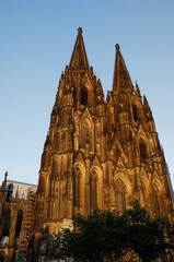 Cathedral of Cologne main facade (1248-1880) Old Town, Cologne, North-Rhine - Westfalia, Germany