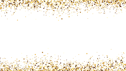 Golden Falling 3D Confetti