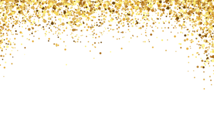 Golden Confetti Background Sparkling and Shiny Tinsel