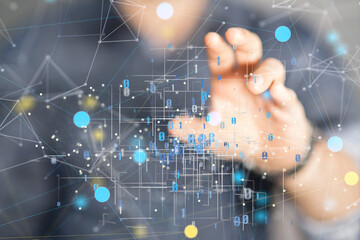 Business intelligence analyst dashboard on virtual