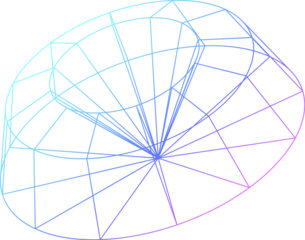 Retrofuturistic 3d Torus with Conical Recess Wireelement Shape