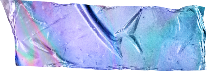metallic holographic sticker tape shape