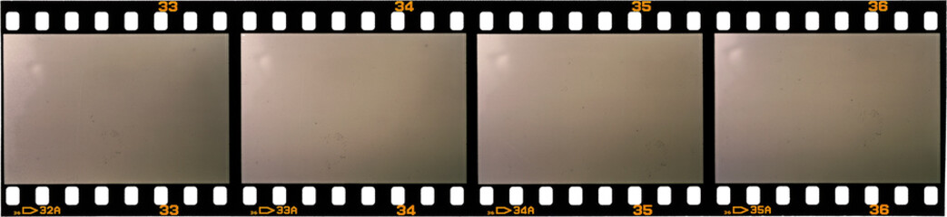 long 35mm film strip with empty or blank window texture s - obrazy, fototapety, plakaty