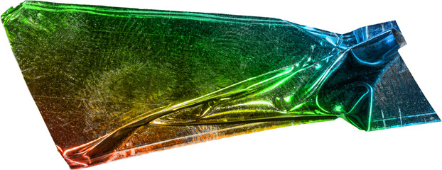 shiny holographic foil sticker snip