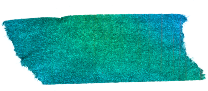 thin paper sticker or strip with neon element or rainbow colors